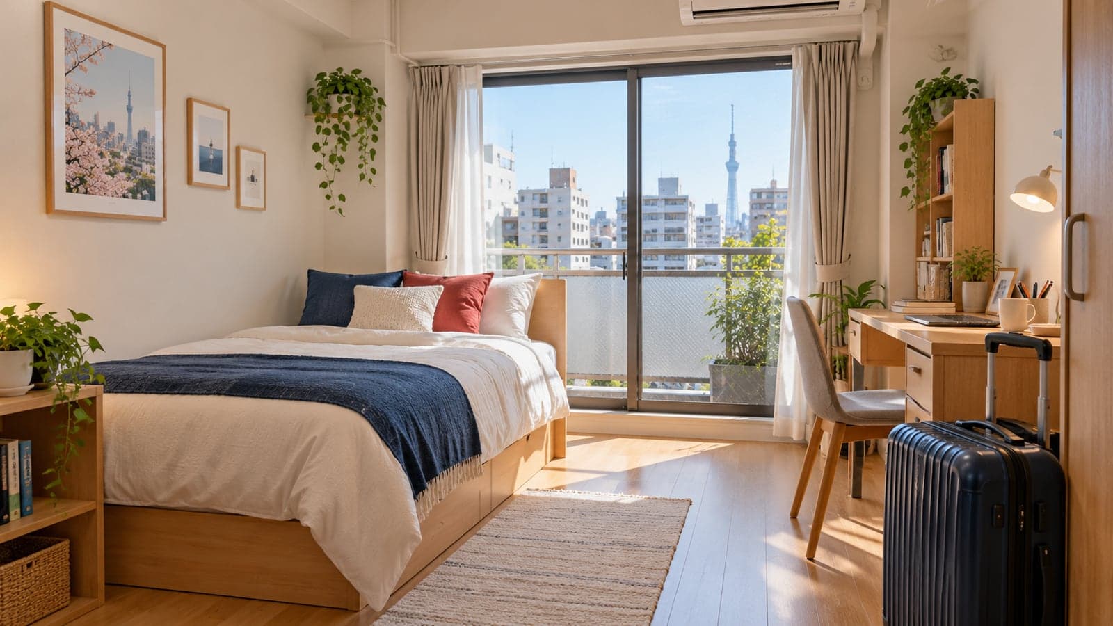 Tokyo’da öğrenci yaşamına uygun, aydınlık ve modern stüdyo daire